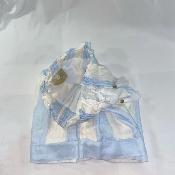 Lauren James Nassau Stripe Paperbag Shorts S - Picture 9 of 13